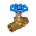 Thrifco Plumbing 3/4 Inch CXC Brass Stop Valve with Waste 6415053